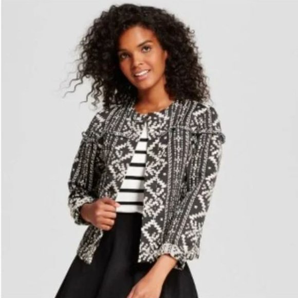 Who What Wear Boho Fringe Jacket * - Picture 1 of 11